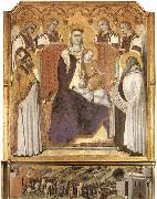 Ambrogio Lorenzetti Madonna with Angels between St Nicholas and Prophet Elisha oil painting on canvas